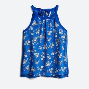 Tie Back Blue Floral Blouse MP